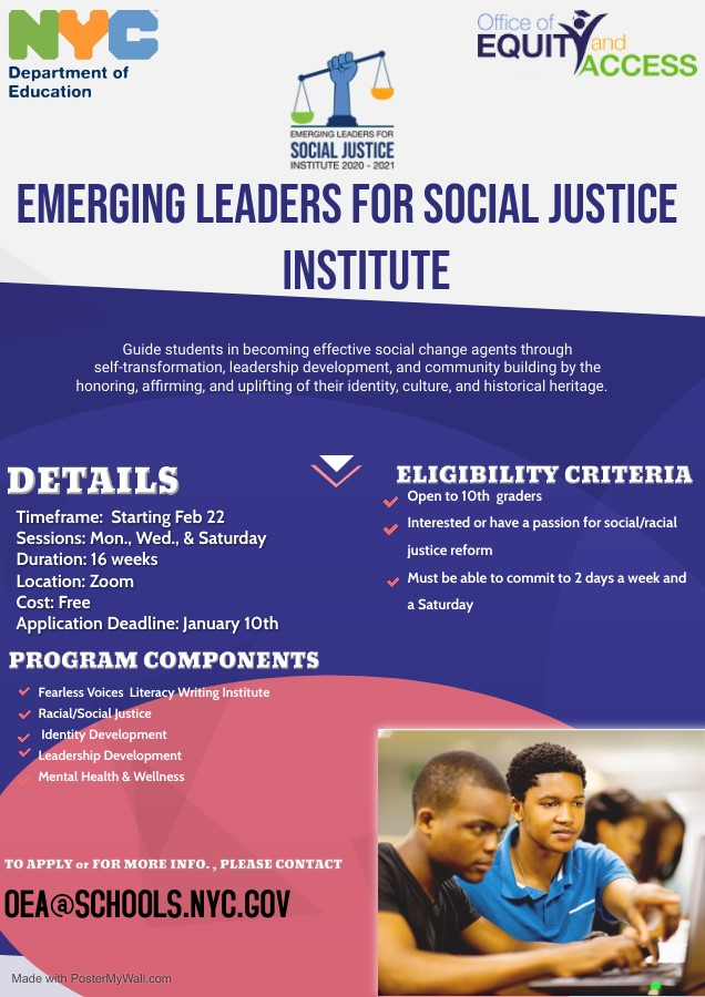 EMERGING LEADERS FOR SOCIAL JUSTICE INSTITUTE